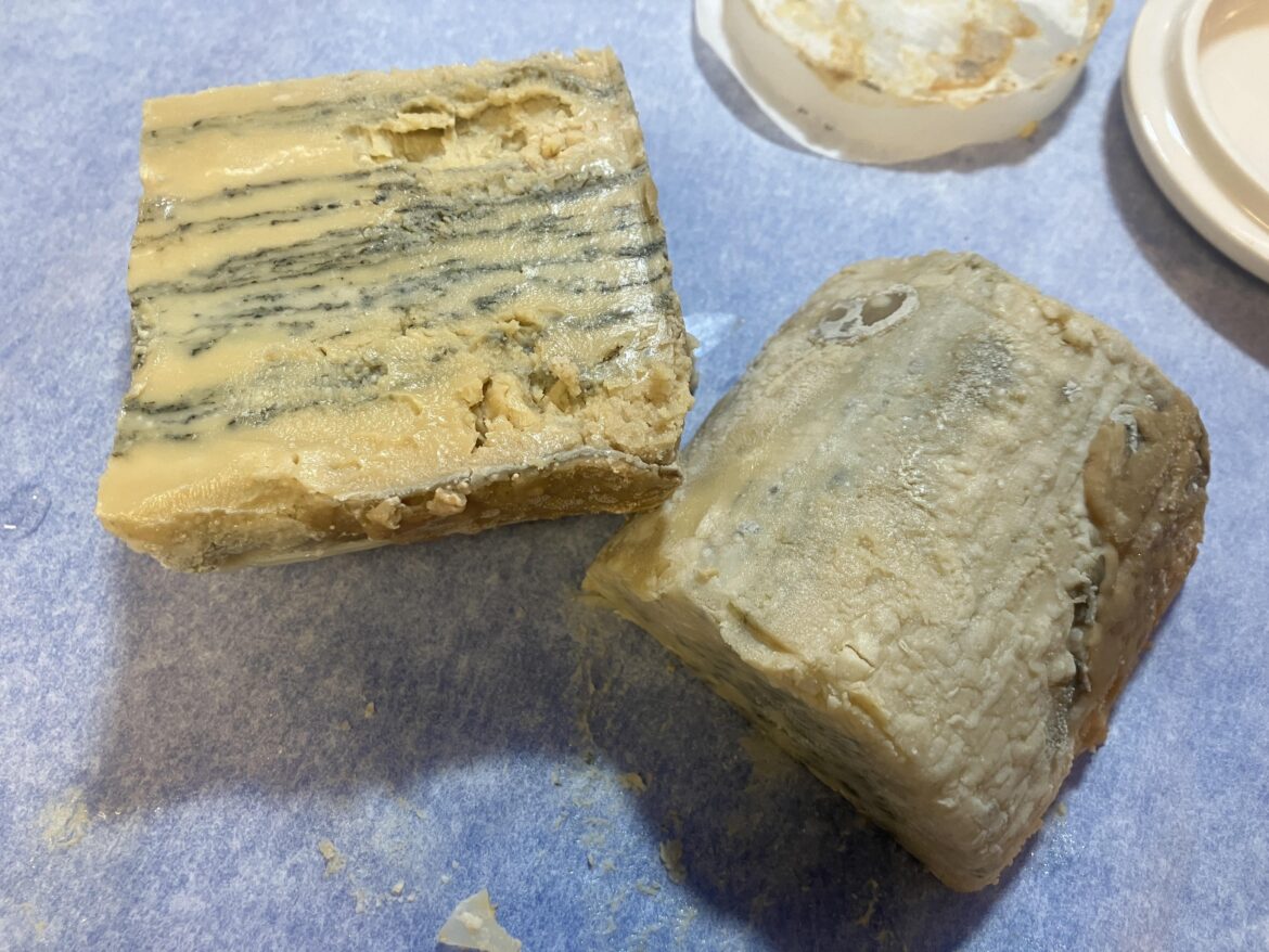 I bought this Cropwell Bishop Blue Stilton 7 years ago headed out of LHR and it has been refrigerated and sealed since. Gotta ask you UK folks, would you try it?