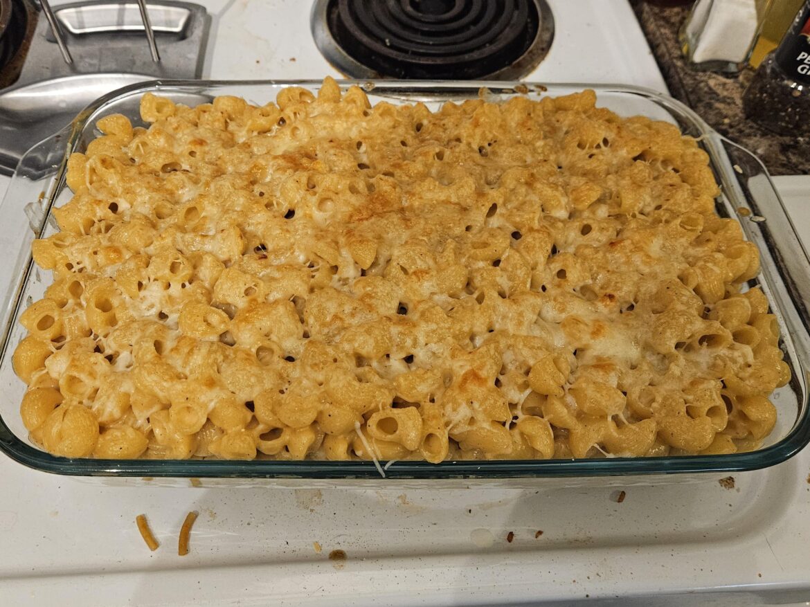 Big batch of mac n cheese for Christmas