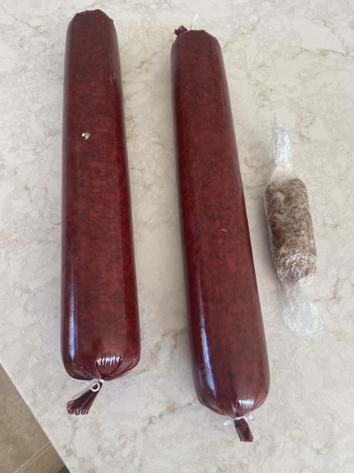 Summer sausage on the smoker today