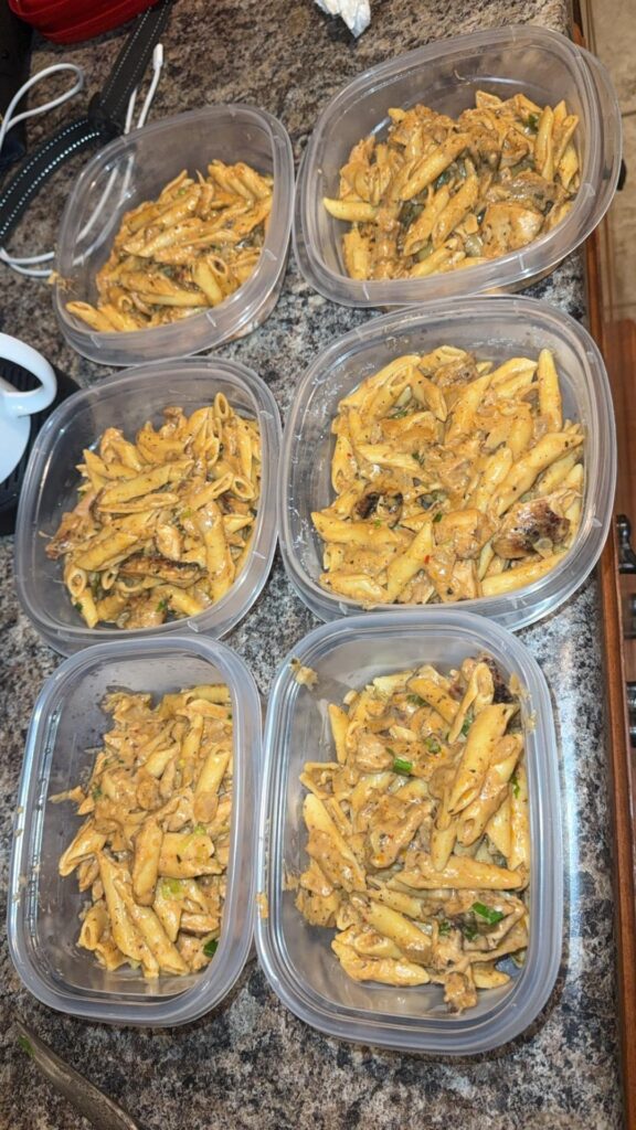 Creamy lemon chicken pasta (400cal)