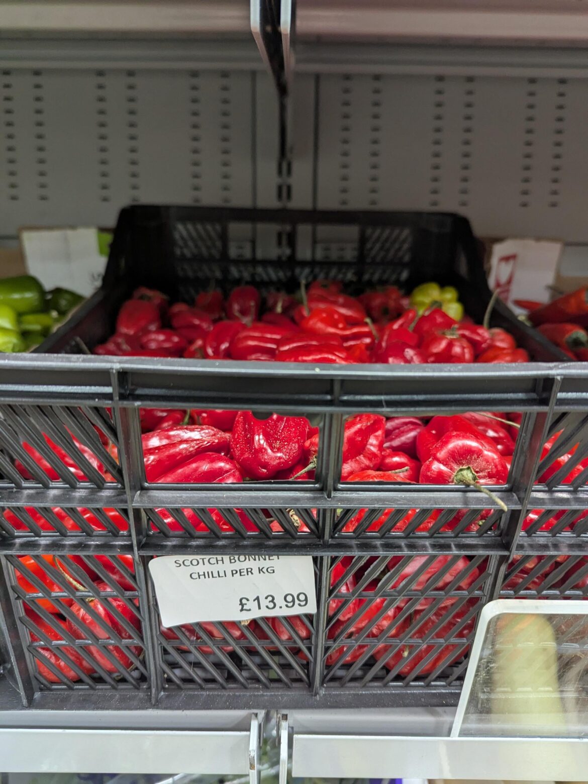 First time I ever saw scotch bonnets for sale in bulk in the UK.