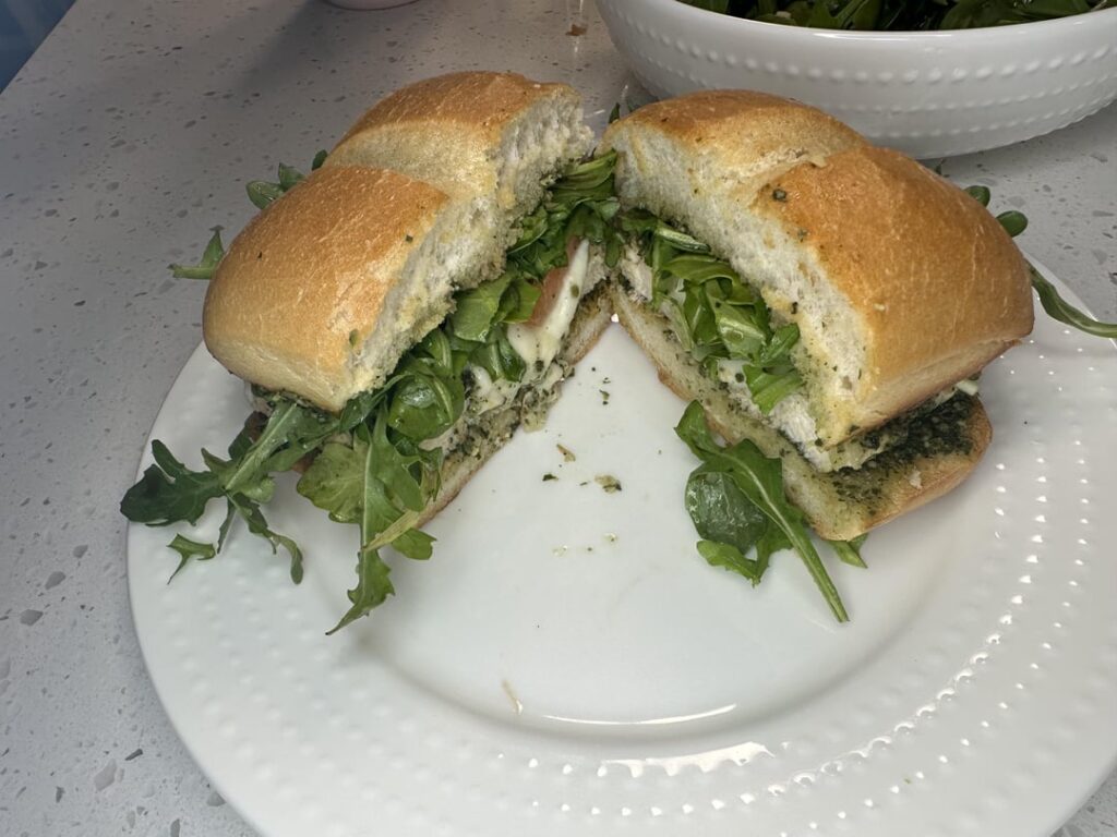 Pesto Caprese Sandwich