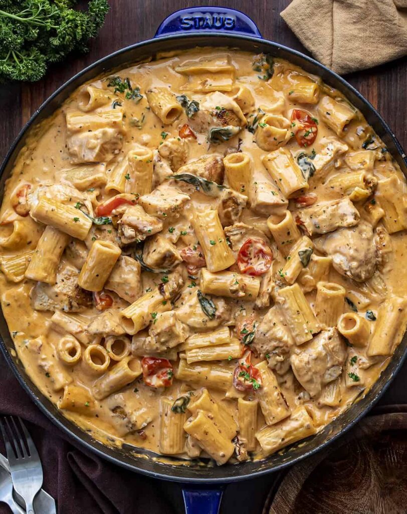 AI Generated Recipe - One-Pan Creamy Tuscan Pasta https://www.recipe2kitchen.com/recipe/cm782hodk000hxdso48arb9l9