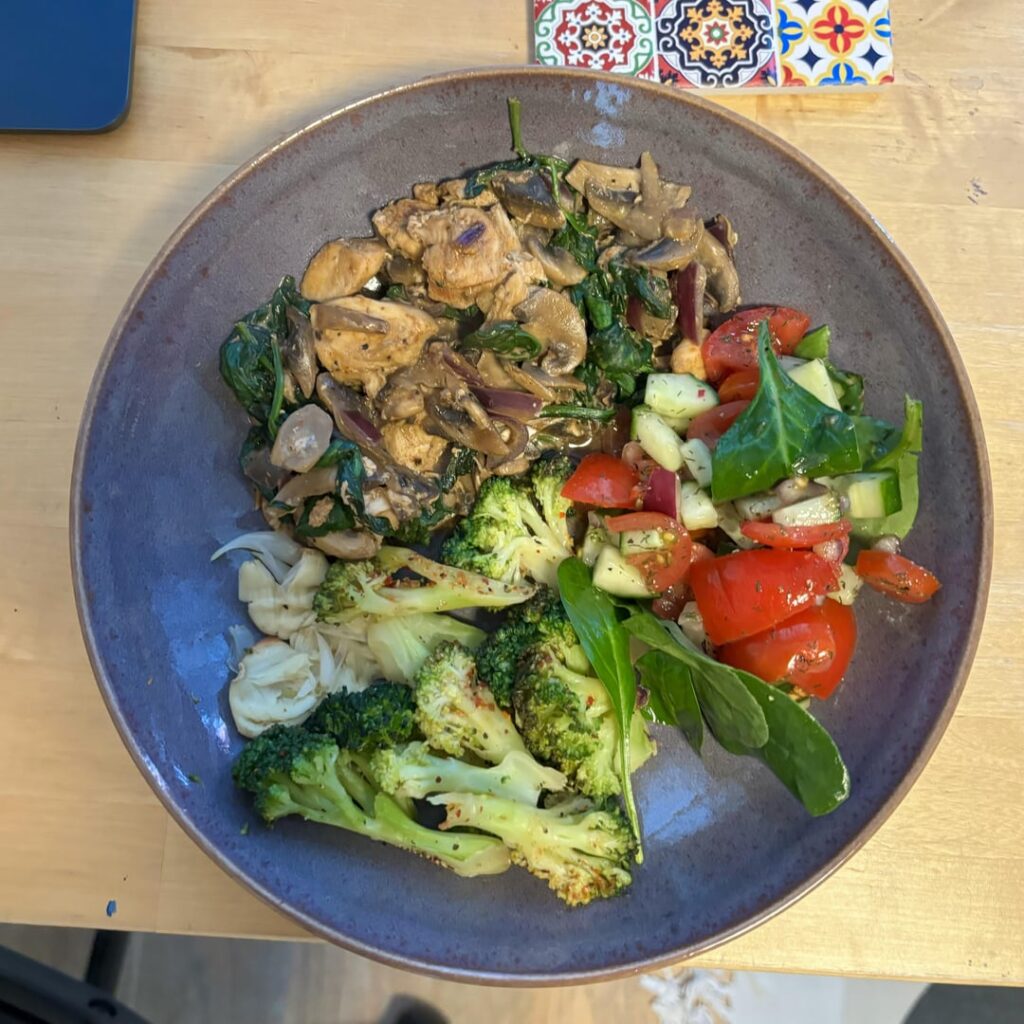 Lunch today and loving the colors! Tangy, creamy, and fresh