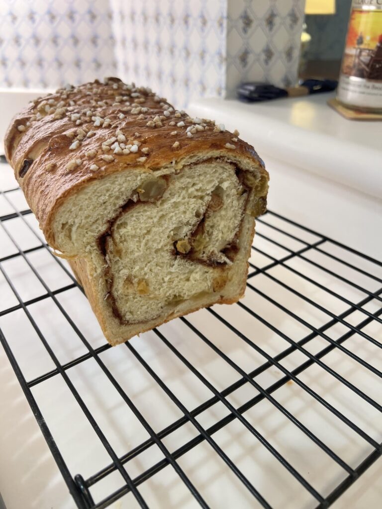 First crack at cinnamon raisin. Think I pulled it off!