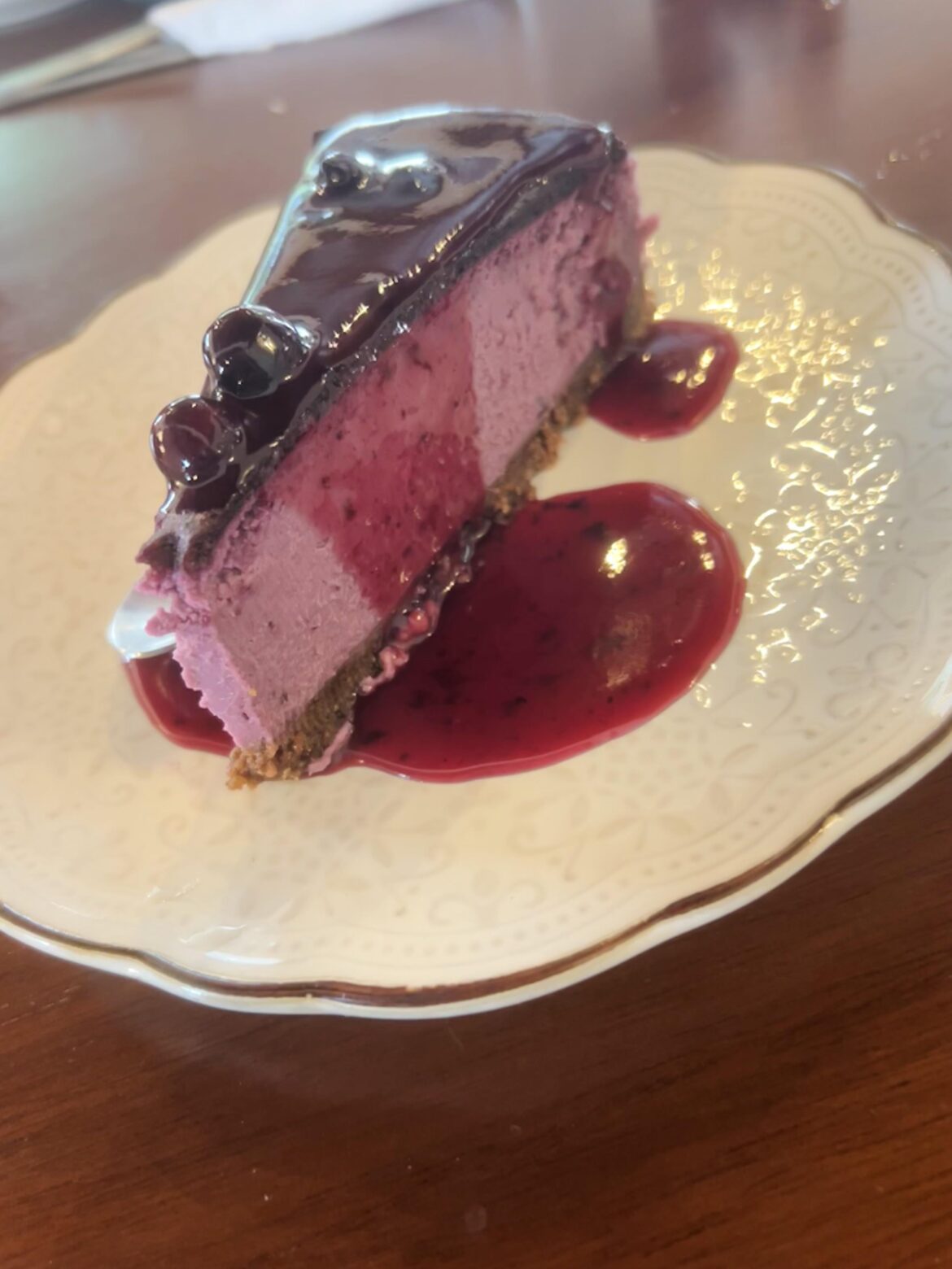 Blueberry cheesecake