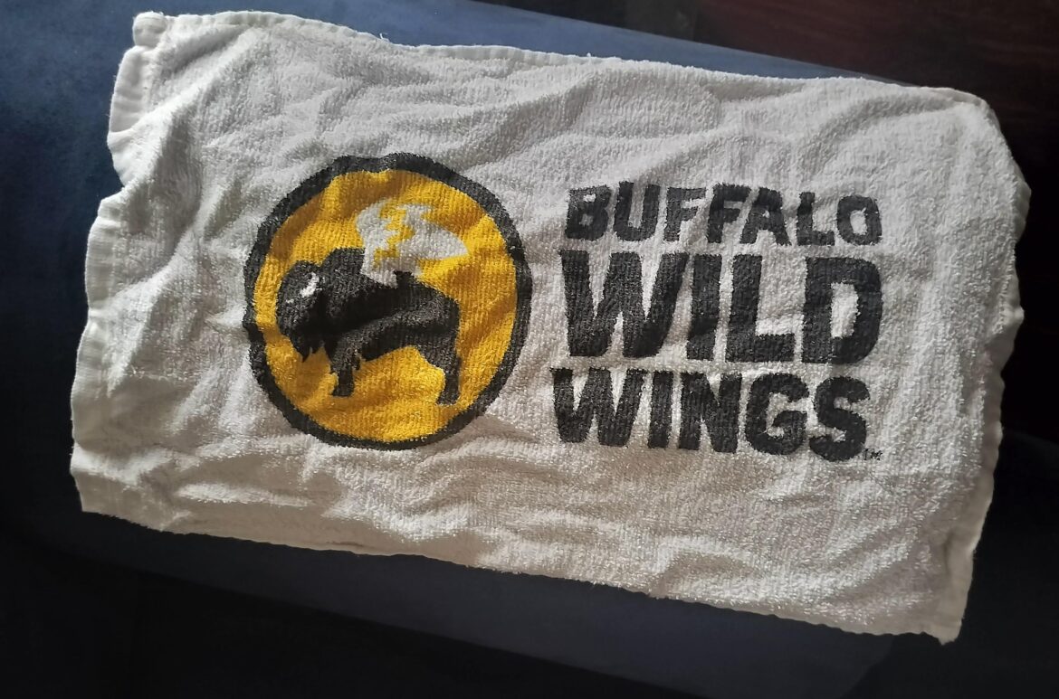 My best towel find, I work nowhere close to a buffalo wild wings.