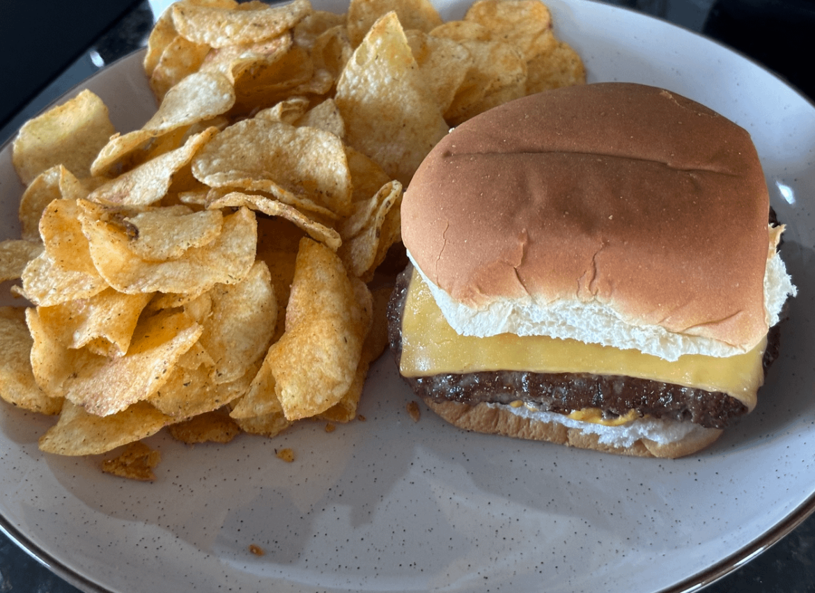 Quick burger for lunch