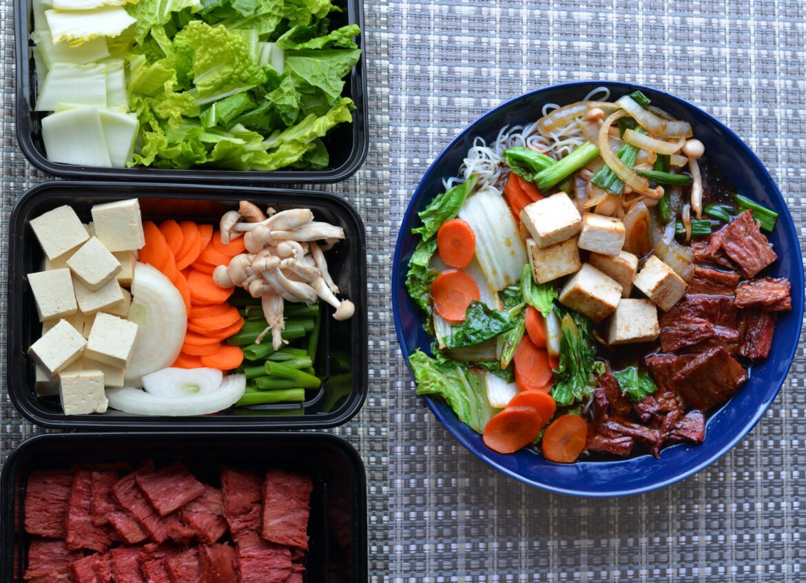 37 g protein, 414 cal. Plant based sukiyaki inspired dinner
