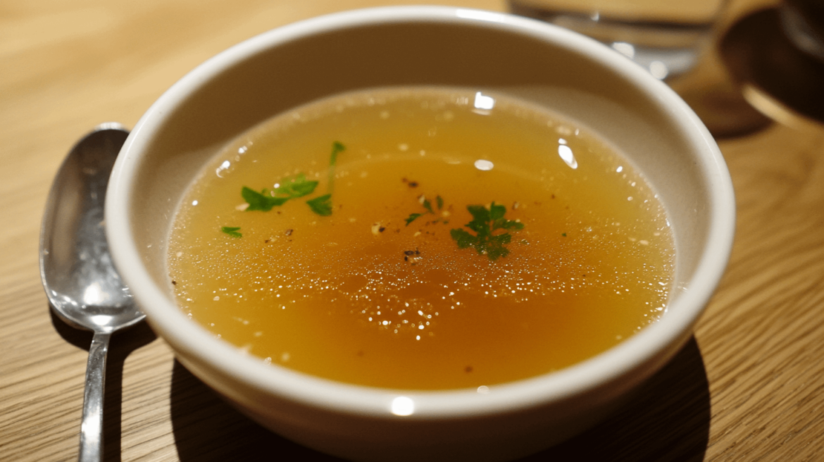 Truffle-Infused Chicken Consommé