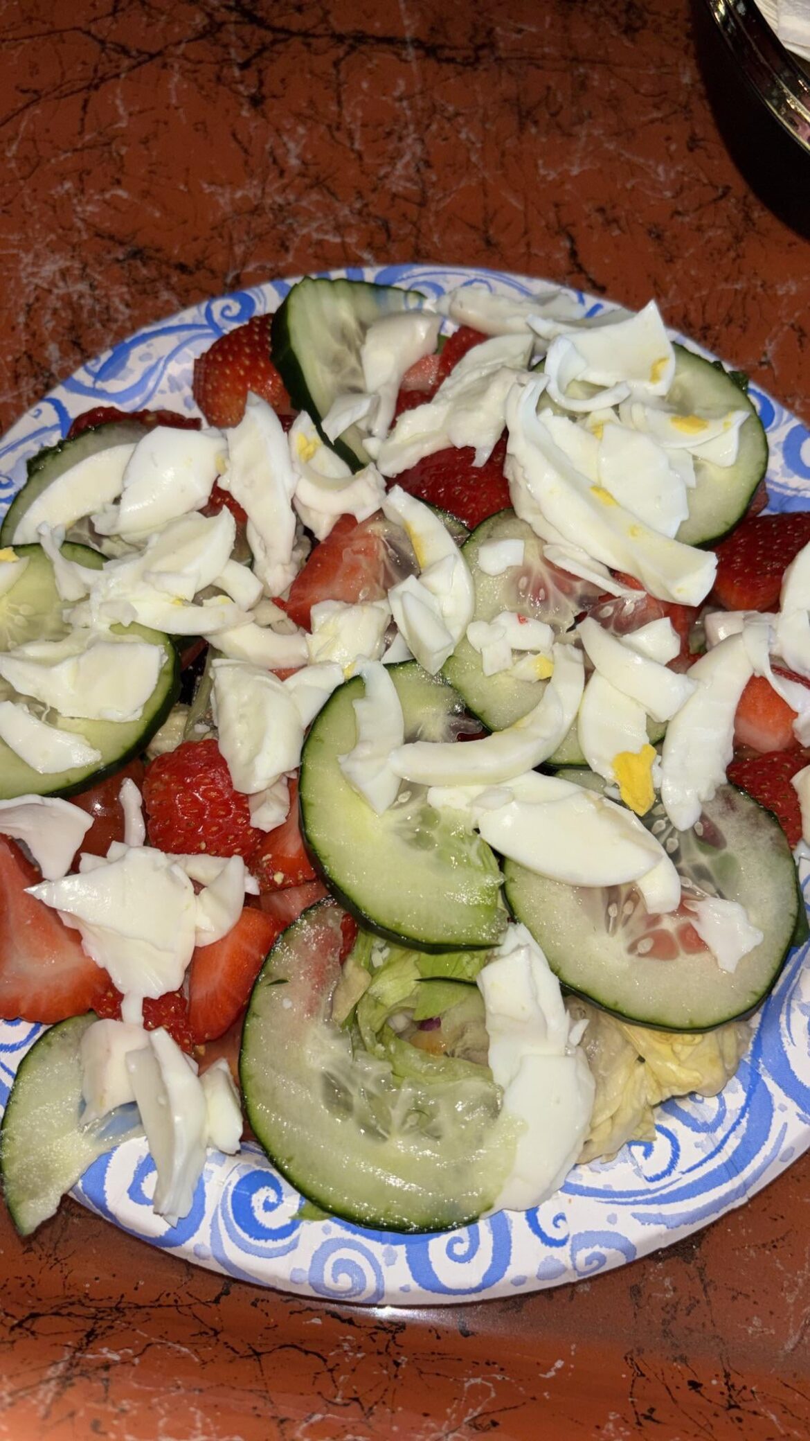 They said my salad wasn’t volume eating yesterday