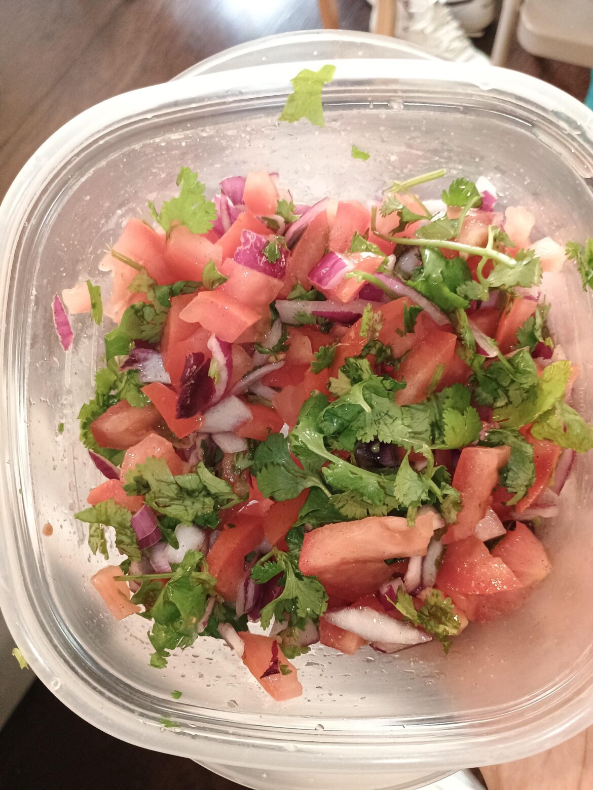 Very basic salsa this morning