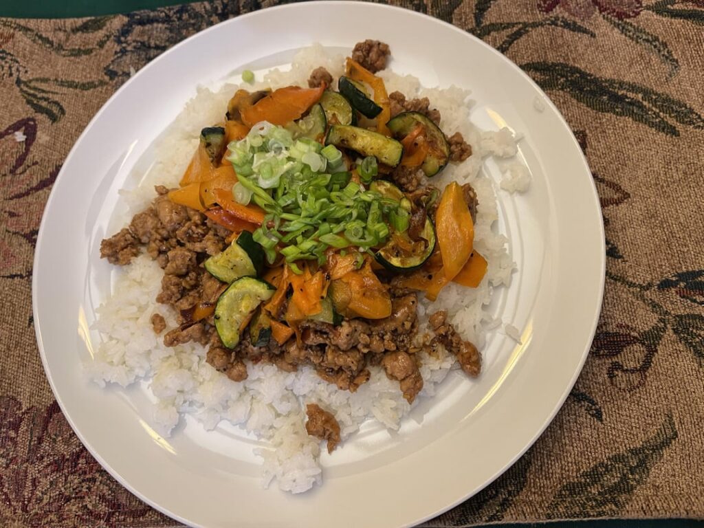 Pork & Zucchini Bibimbap, 10/10!