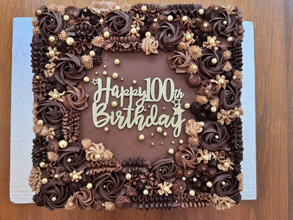 100th birthday cake