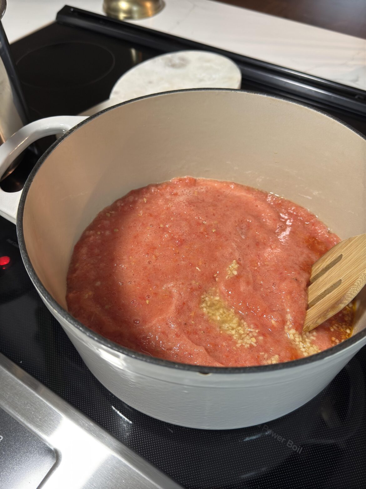 PLEASE HELP why does my tomato soup look like this i need to fix it asap