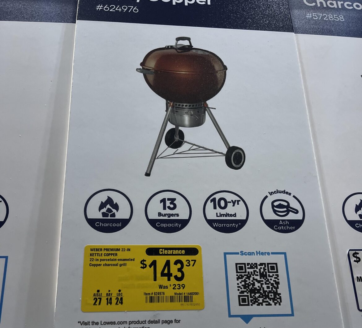 Clearance Weber!