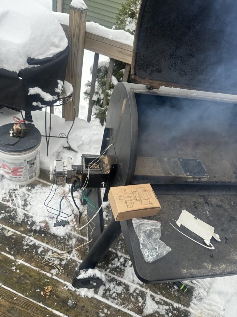 Smoke daddy pellet pro installed