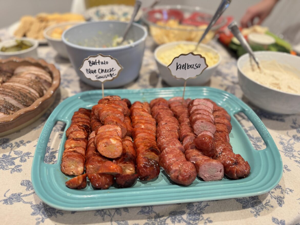 A bit late but – I smoked sausages on the green egg for the first time for the Super Bowl, and holy crap. What a game changer for sausage. A bit late but - I smoked sausages on the green egg for the first time for the Super Bowl, and holy crap. What a game changer for sausage.