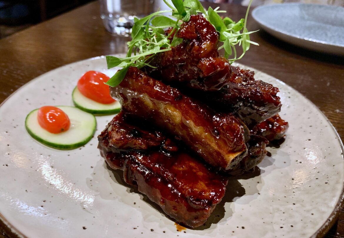 Shanghai style sweet and sour spareribs