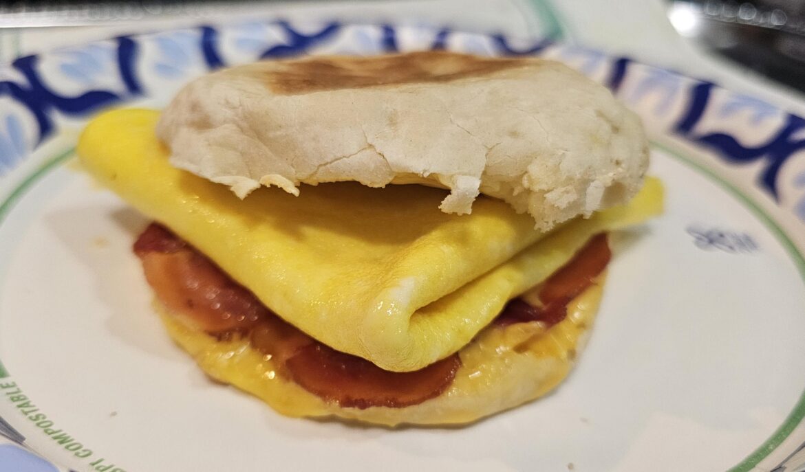 Breakfast bacon egg and cheese