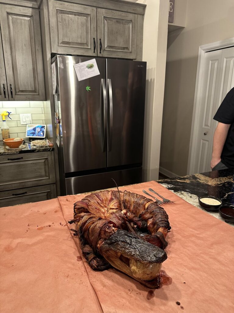 Alligator after cook pics