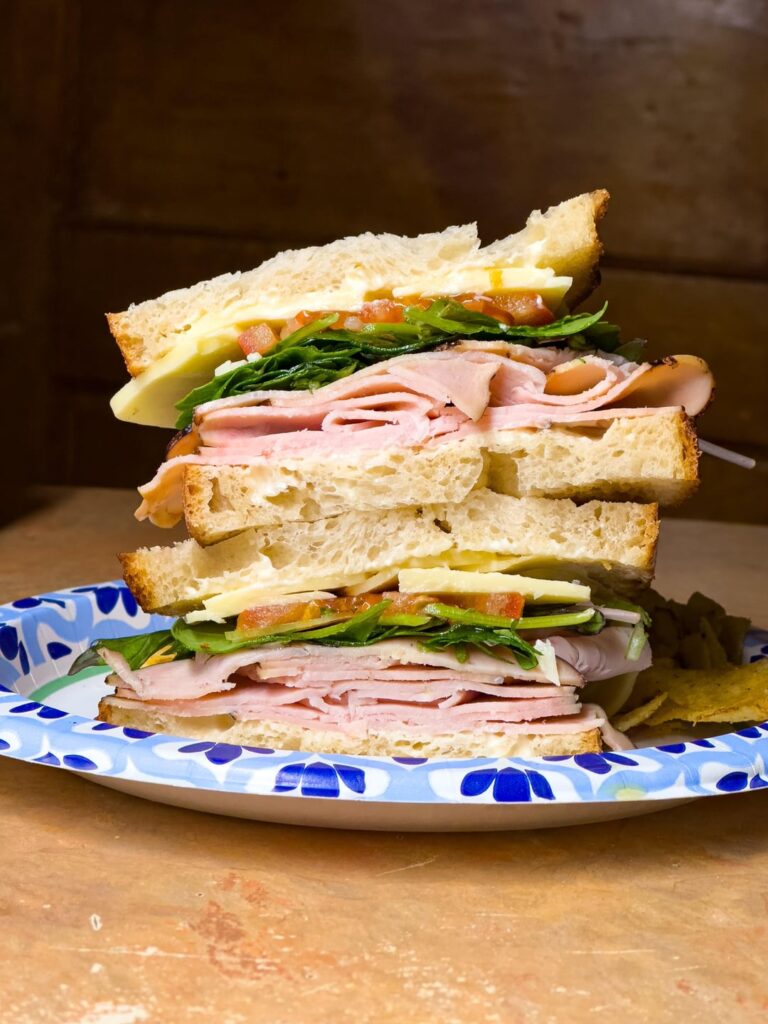 Honey turkey and cheddar on sourdough. Love a good homemade sandwich!