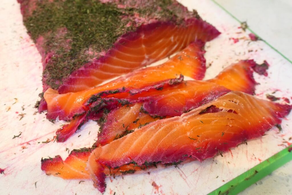 Home made gravadlax