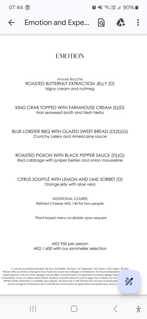 STAY by Yannick Alleno (**), Dubai.