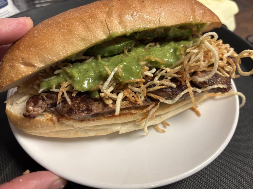 Grilled Cuban Style Steak Sandwich
