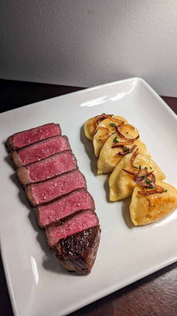 Steak & Pierogi