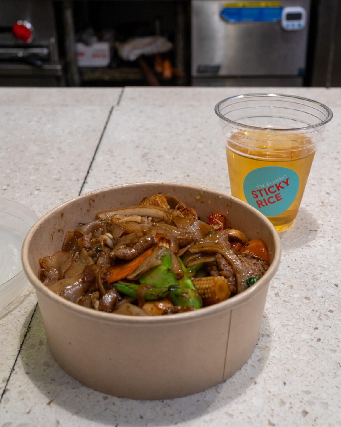 Pad kee mao from Sticky Rice ($$, Grand Central Market)