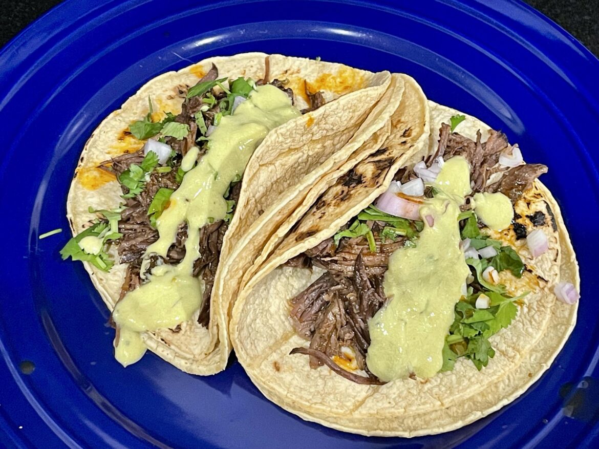 Homemade birria tacos for the SB