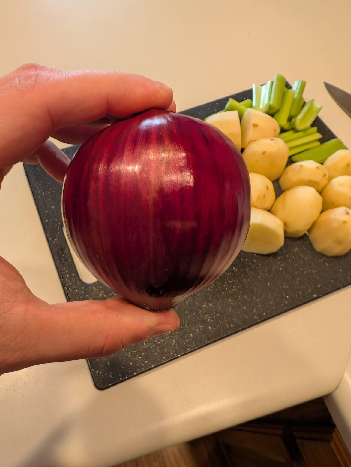 Here's my beautiful Red Onion