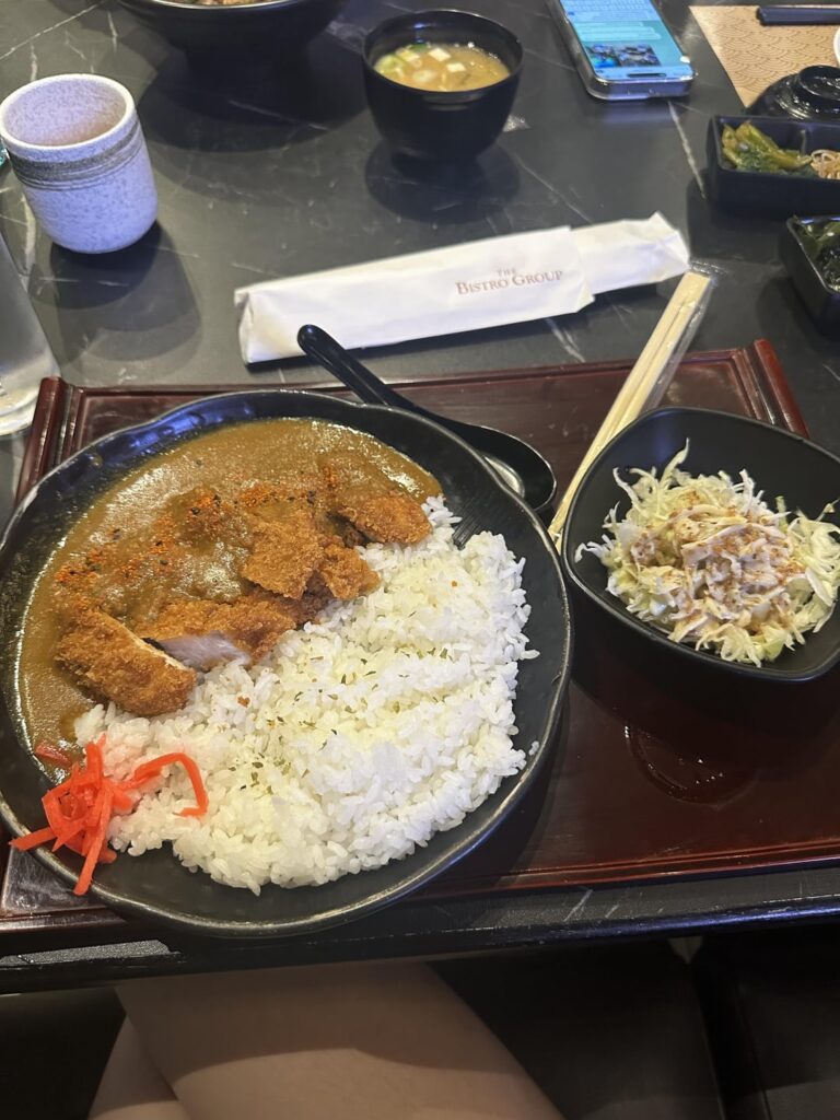 how much calories for the chicken katsu curry that i ate?