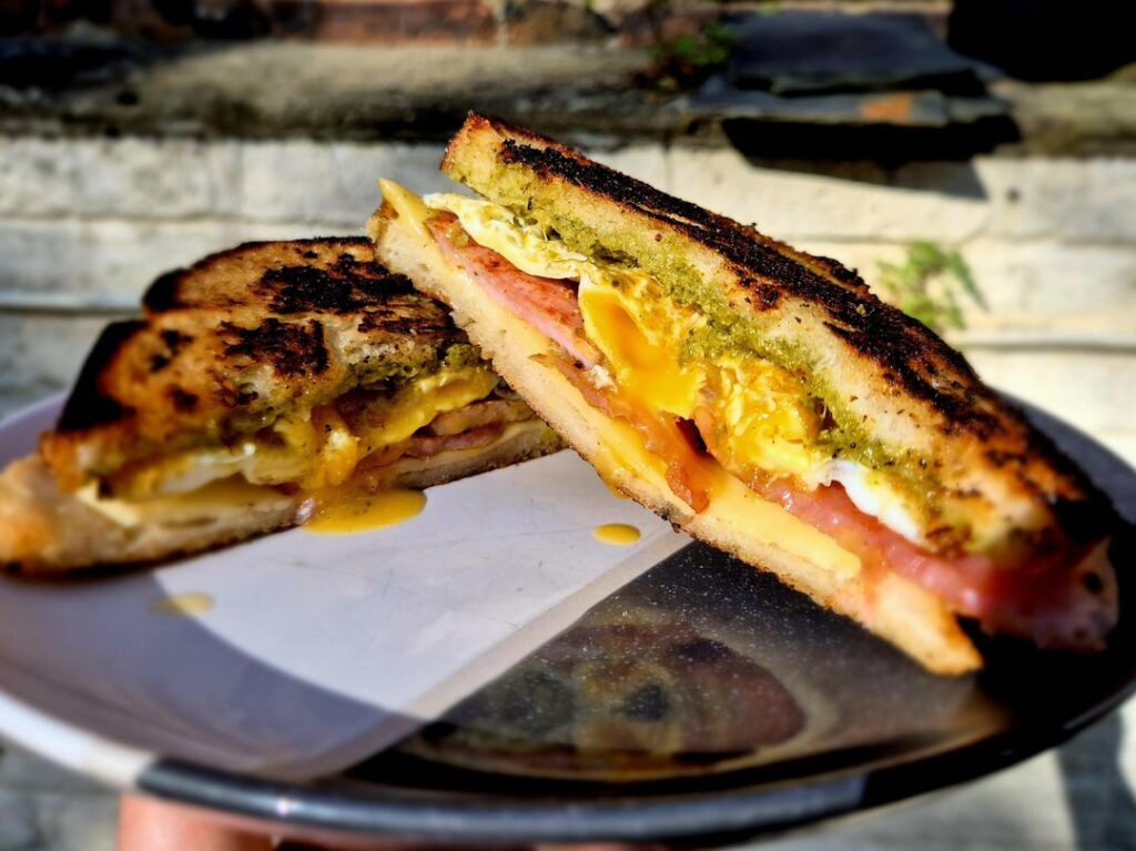 Brunchy Grilled Cheese