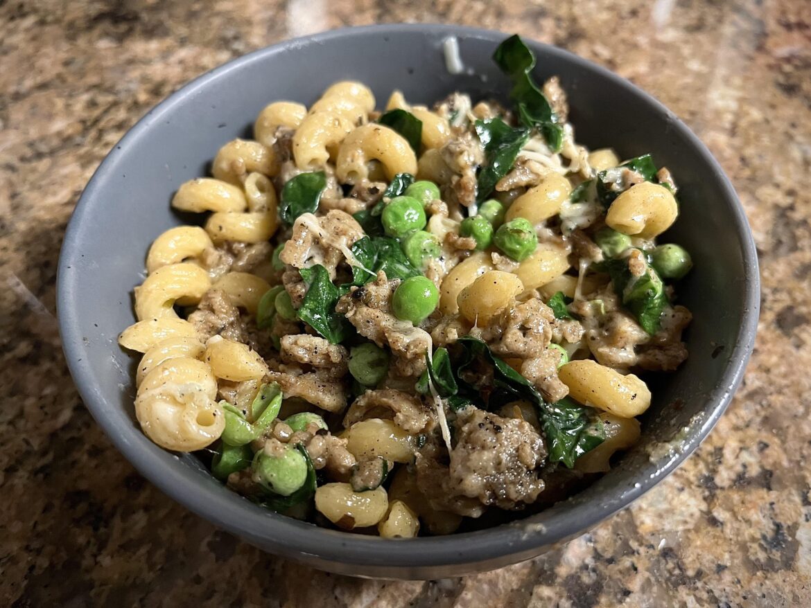 Pasta night, 561 cals