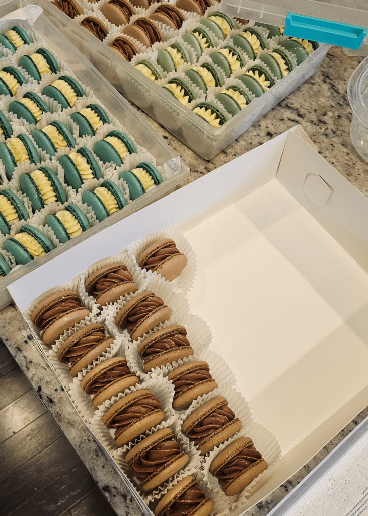 Earthy tones for a baby shower