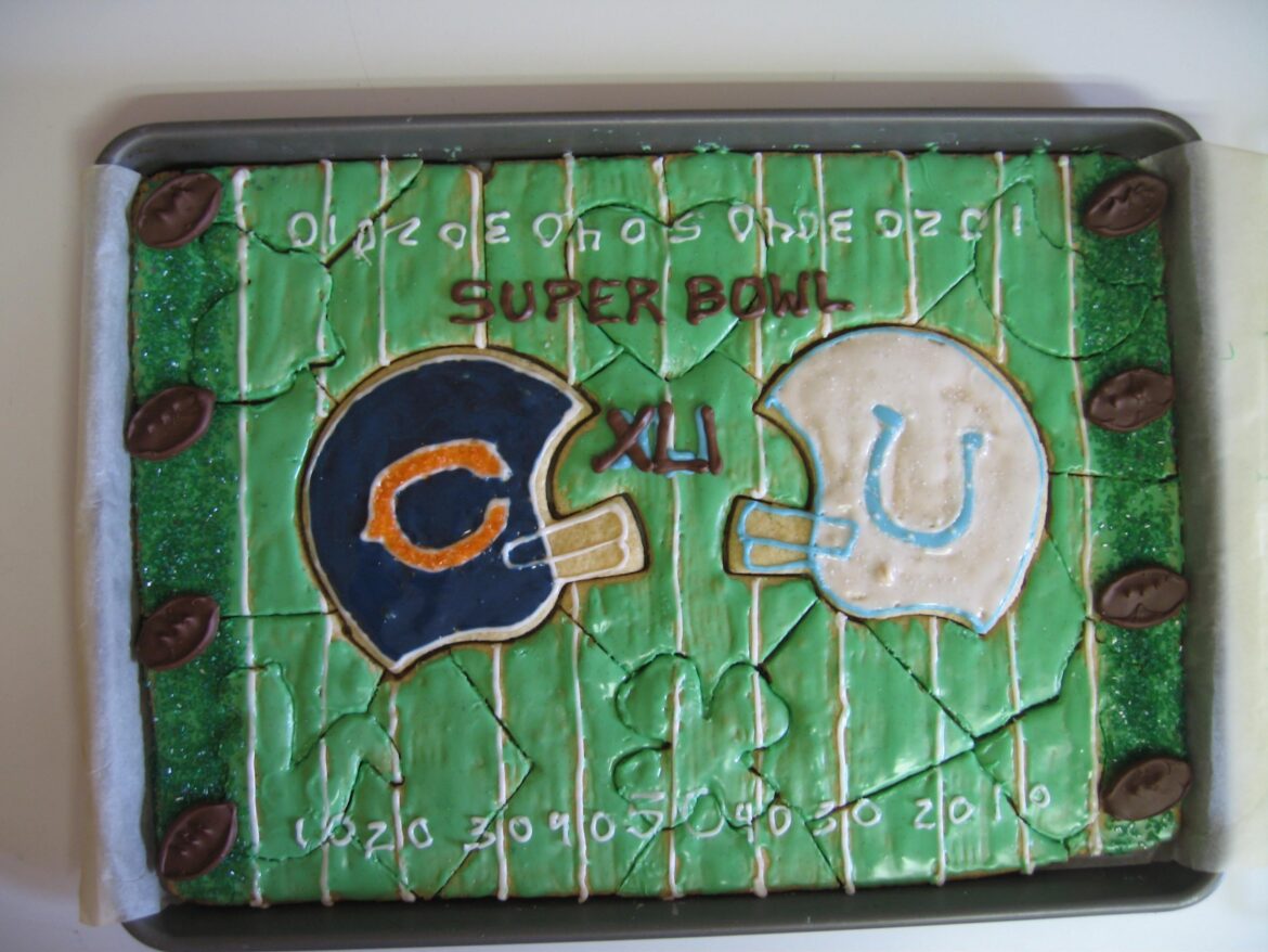Super Bowl cookie “puzzle” from 2007