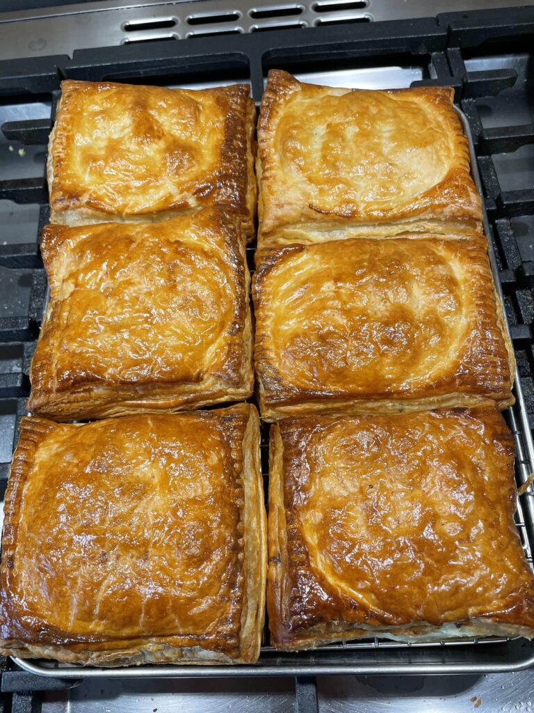 Had the urge to make more pasties. Cheese and onion this time