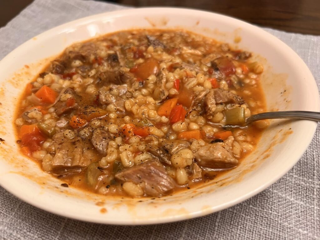 Pork & Barley Stew!