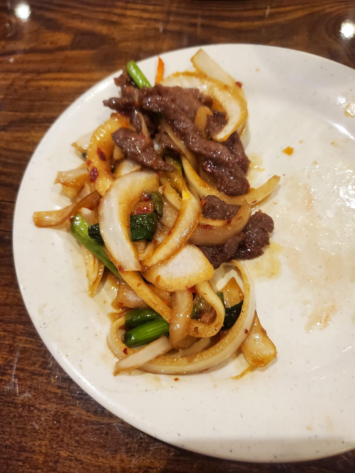 Someone put beef in the onions