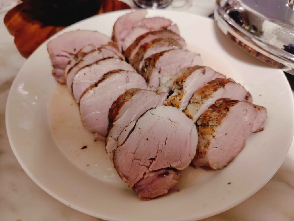 Pork tenderloin, absolute luxury.