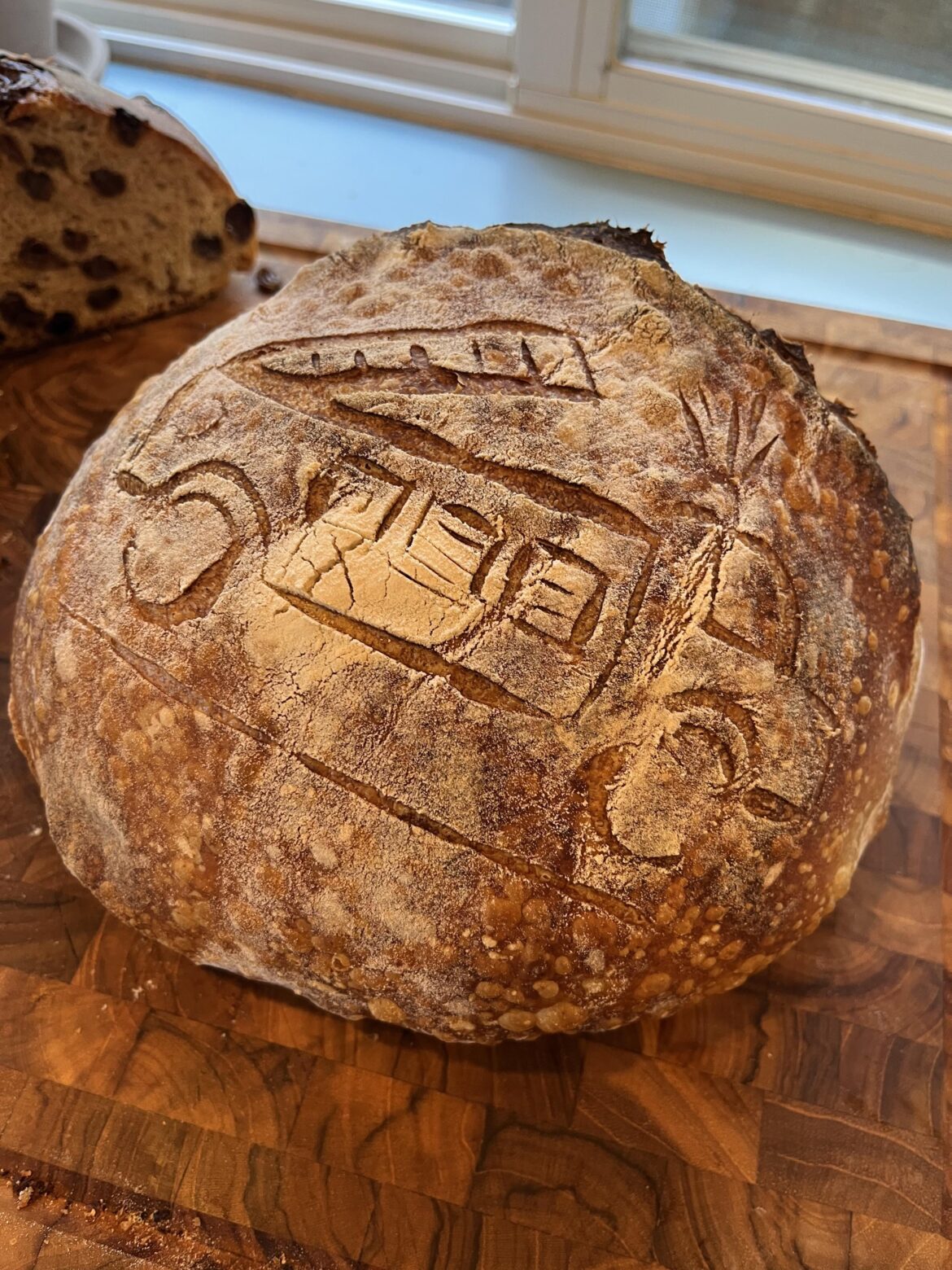 At the request of my toddler I present: Fire truck loaf