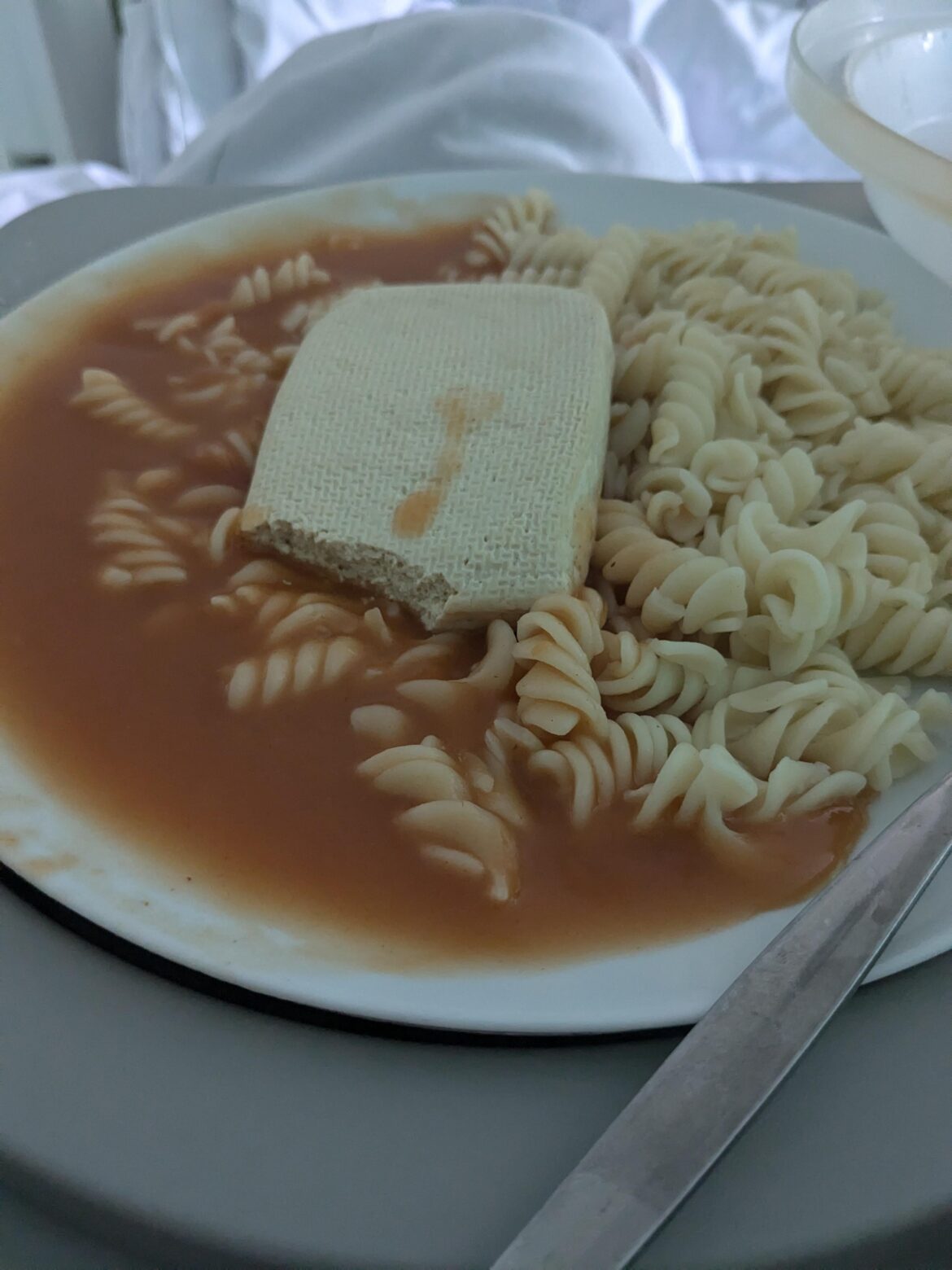 The food I was served at the emergency metabolic unit for being severely malnourished.