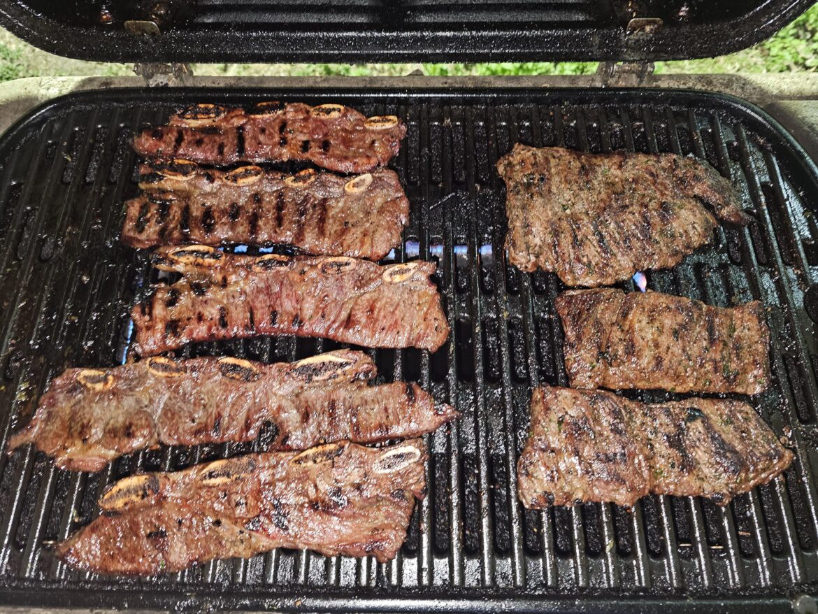 Skirt steak and flank rib