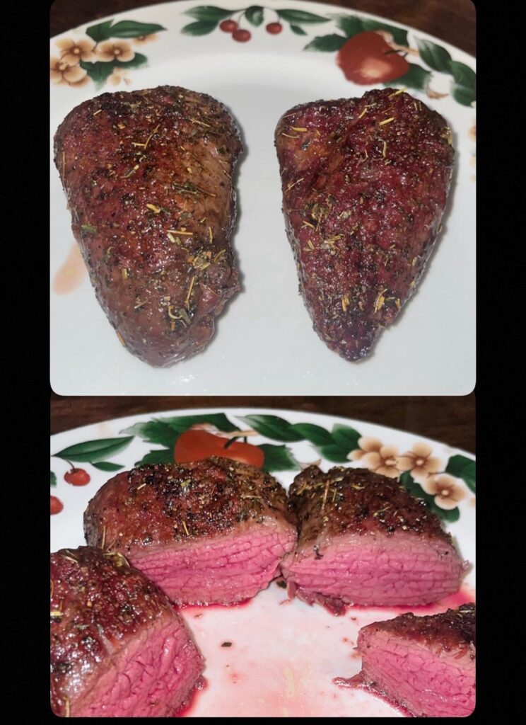 My best steak (filet mignon)