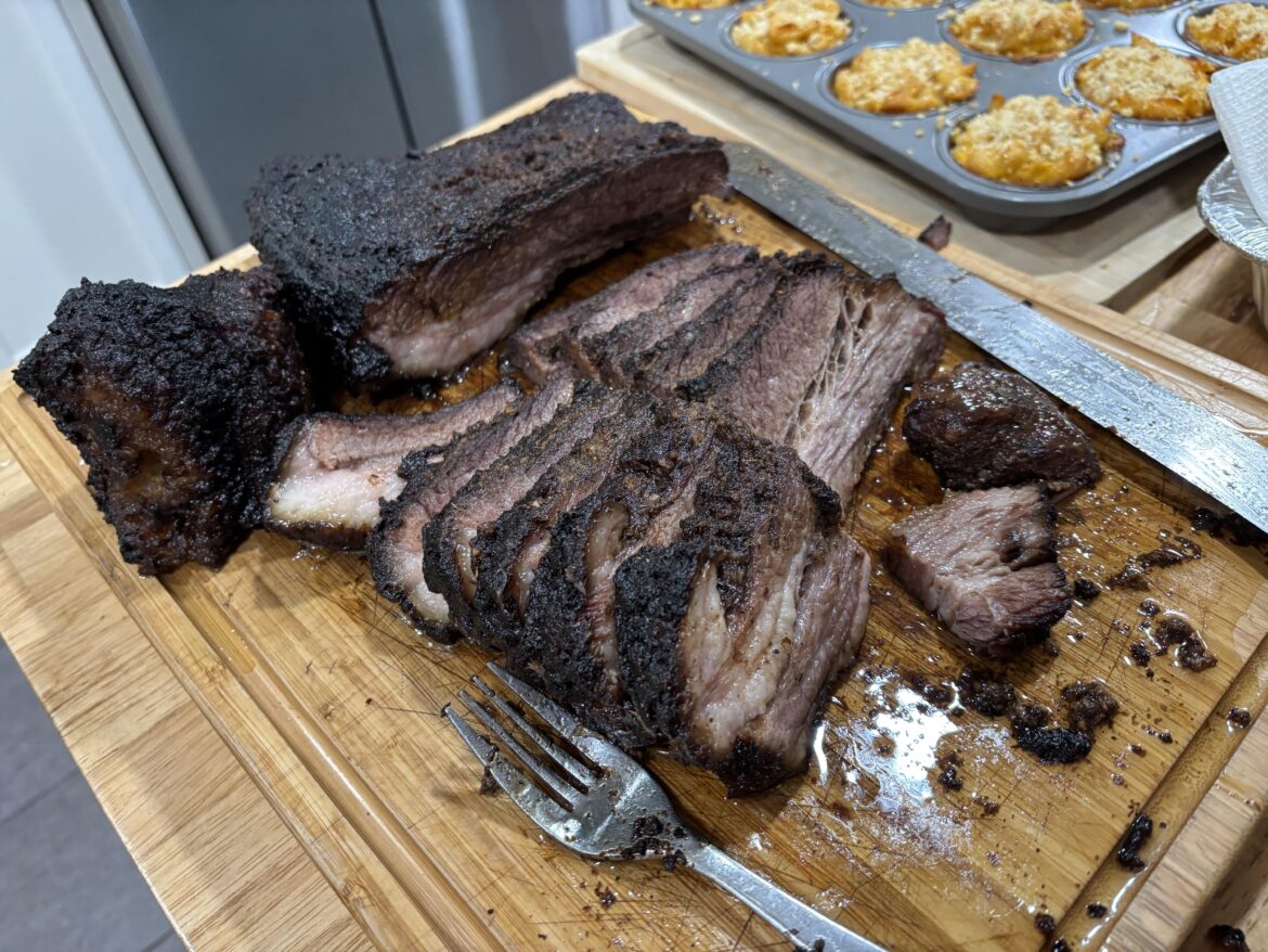 First time smoking a brisket fat side down