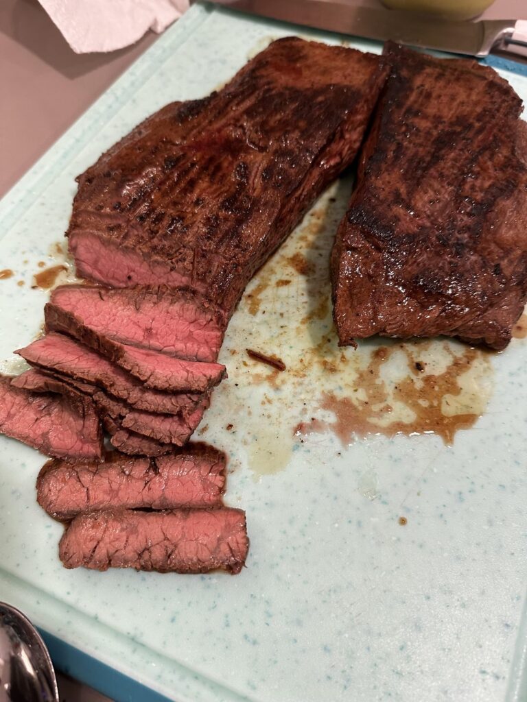 Wife asked me to cook some flank steak for tacos