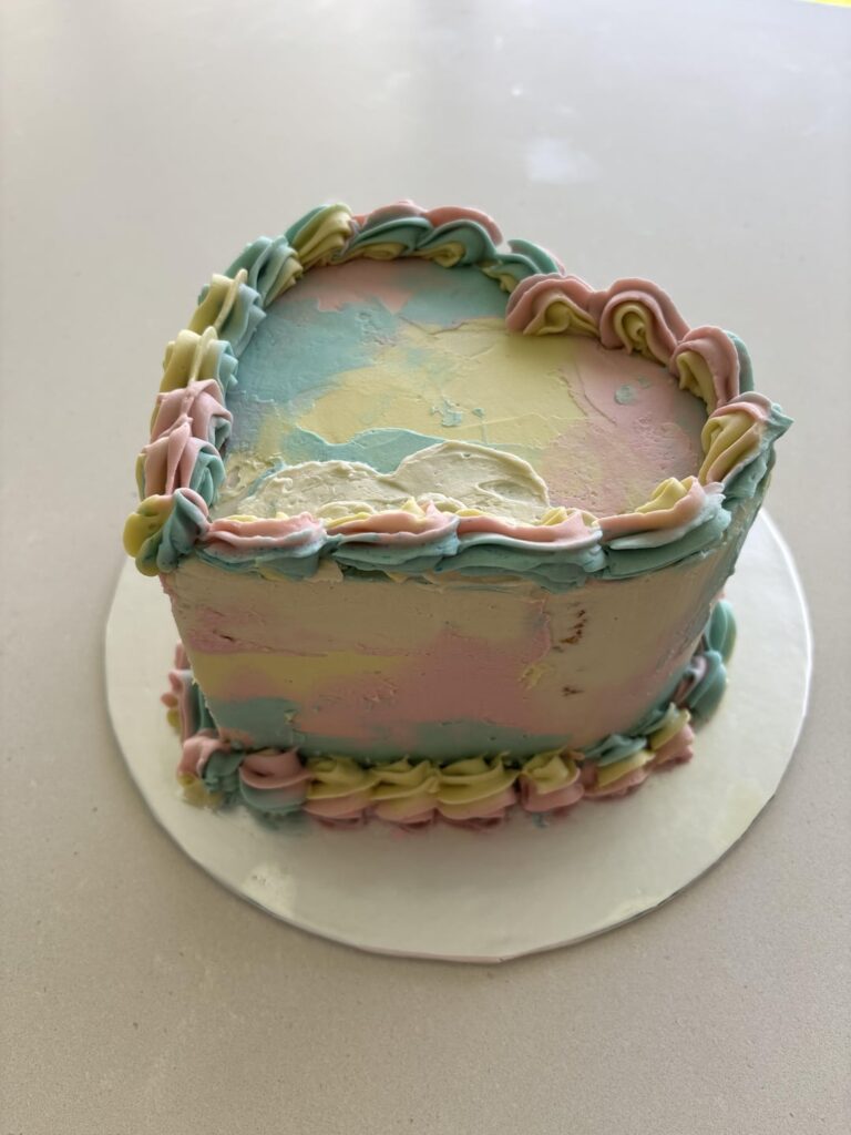 First time heart shaped cake for my daughter’s 5th birthday