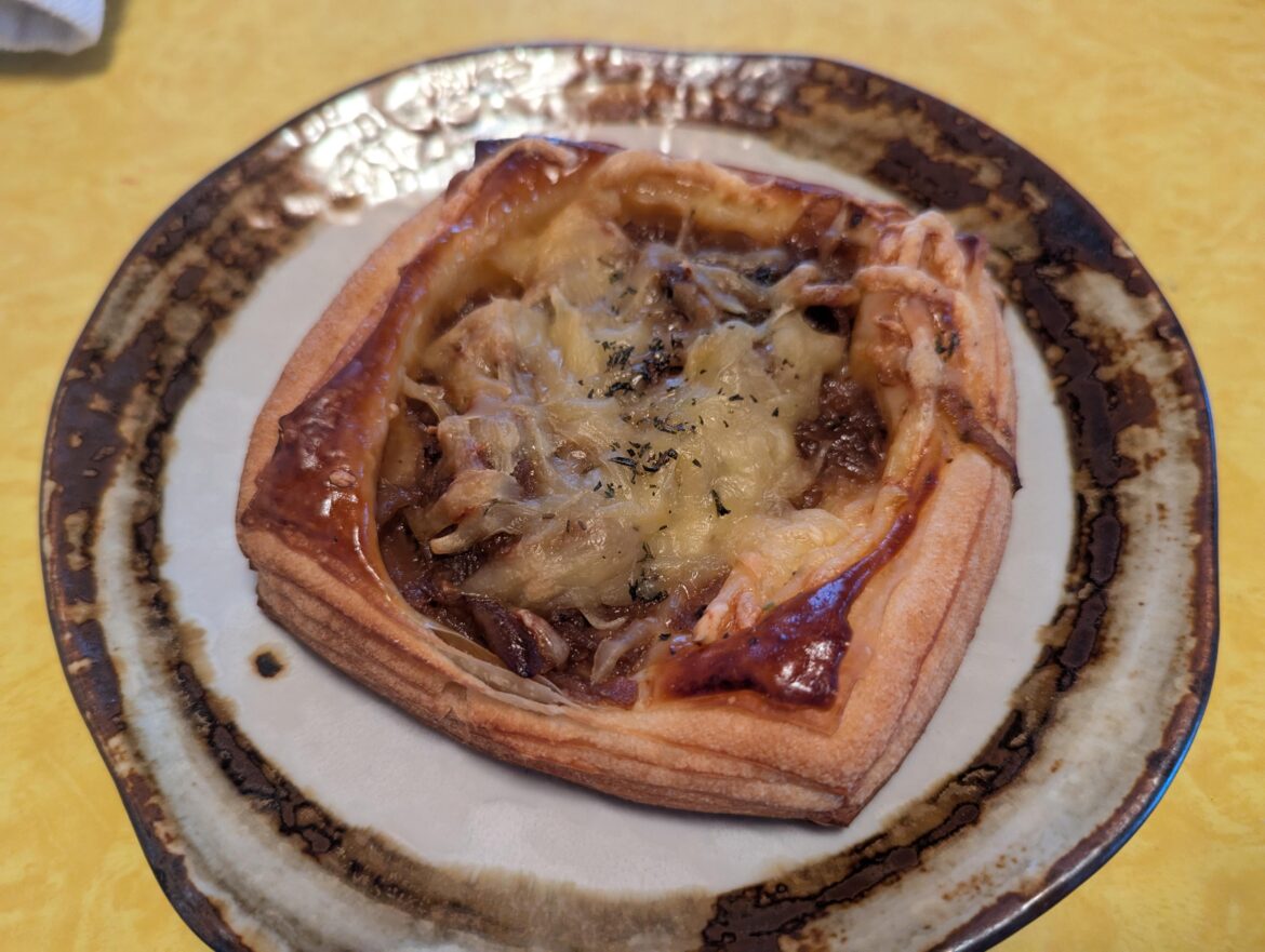 French Onion Soup Danish from Wayward Bakery in Los Osos, CA